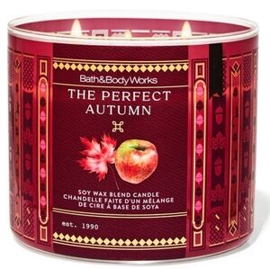 Bath & Body Works The Perfect Autumn 3-Wick Candle NEW